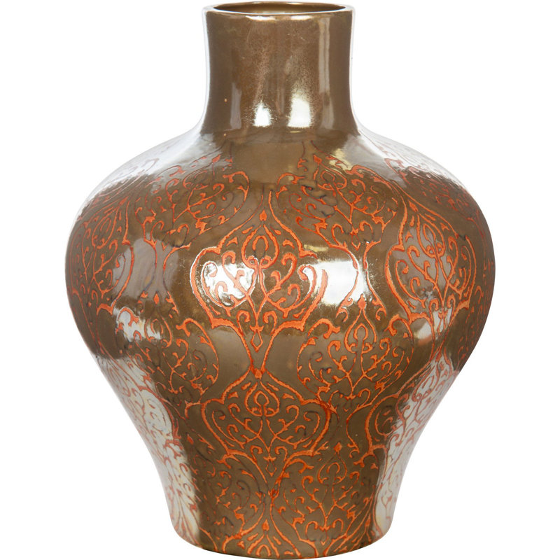 BradburnHome Bronze 18" Ceramic Table Vase Perigold